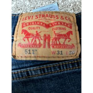 Levis 511 Mens Jeans Size 31 x 30 Dark Blue Mens Levis 511 Jeans